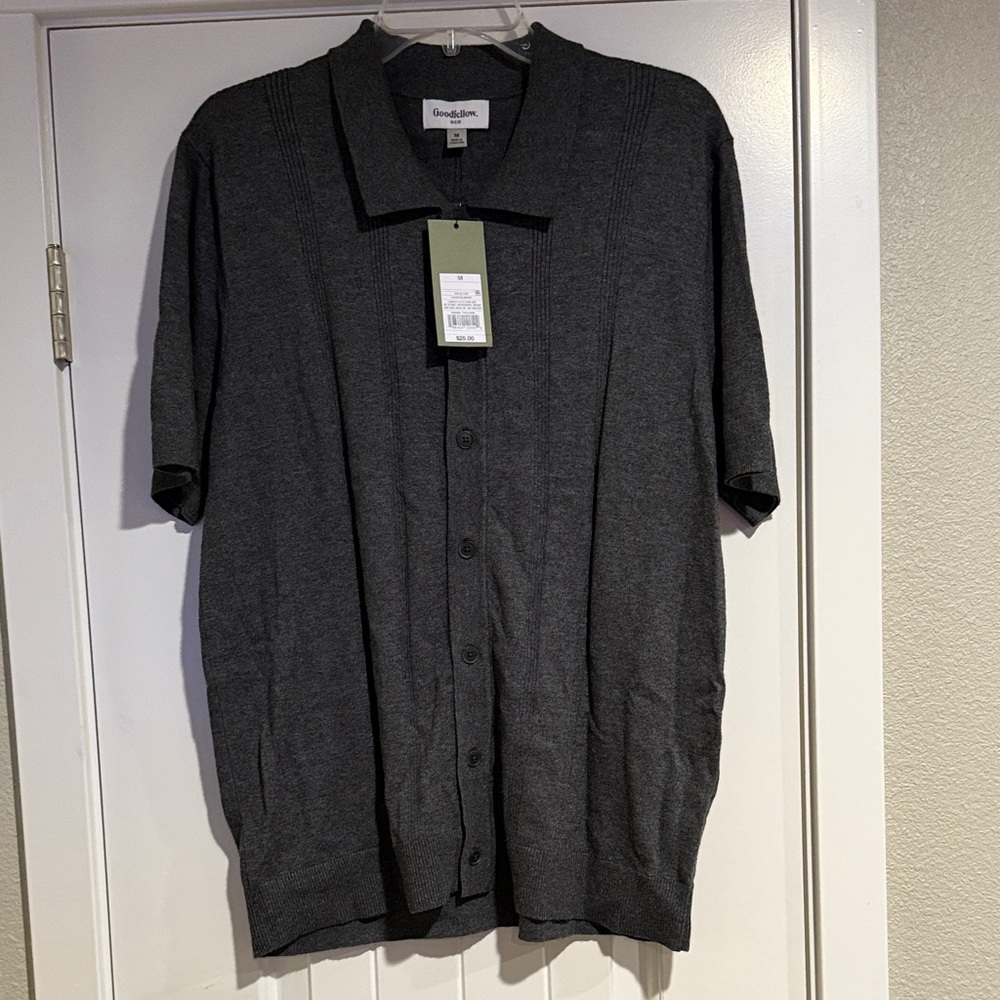 Goodfellow & Co Charcoal Button-Up Shirt